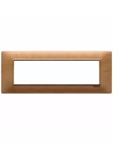 Vimar 14657.62 7-module plate in pear wood